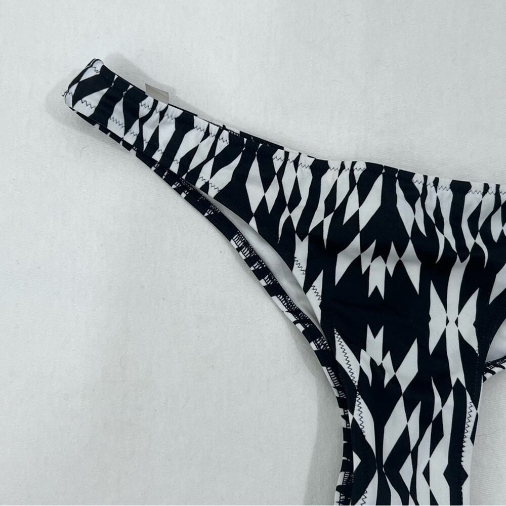 Victoria’s Secret The Classic Itsy Bikini Bottom Geometric Print Ruched Sz S - Picture 3 of 8
